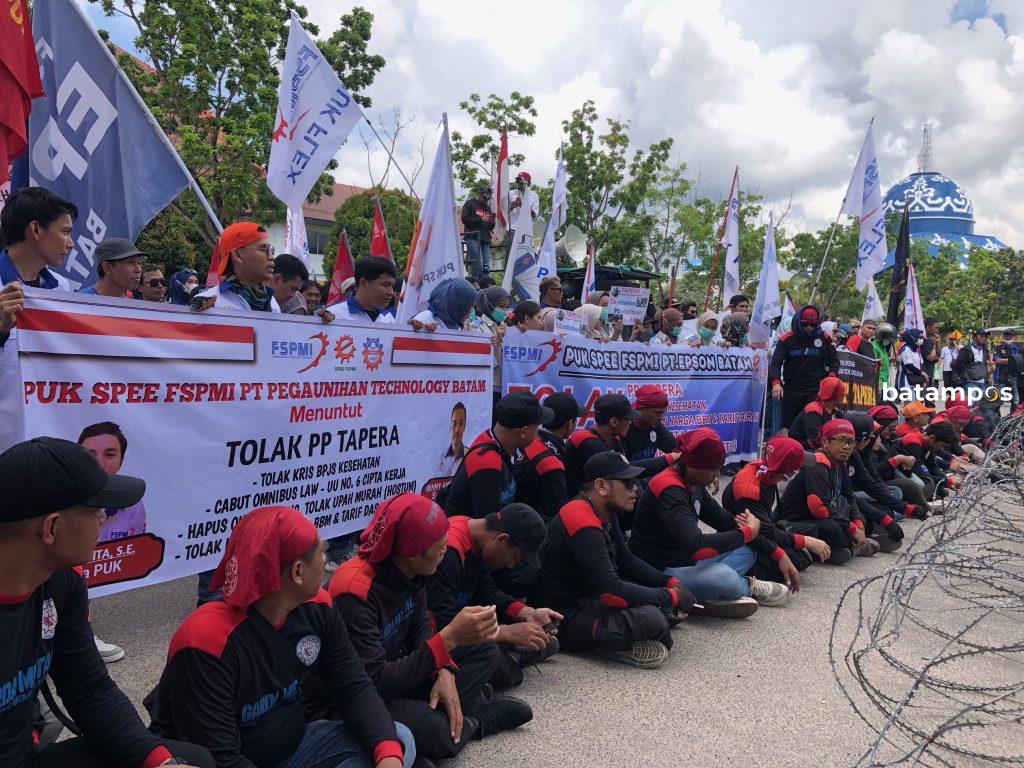 Buruh Demo Tolak Tapera Tuntut Cabut Omnibus Law Dan Tolak Upah Murah