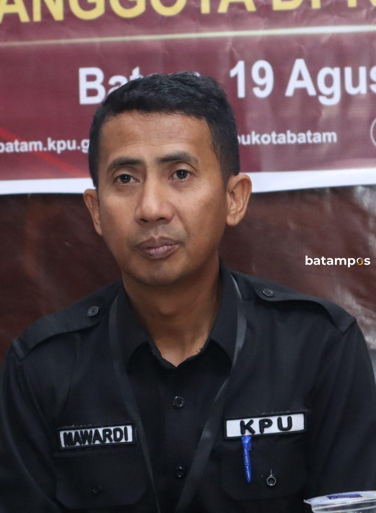 Ketua KPU Batam Mawardi F Cecep Mulyana