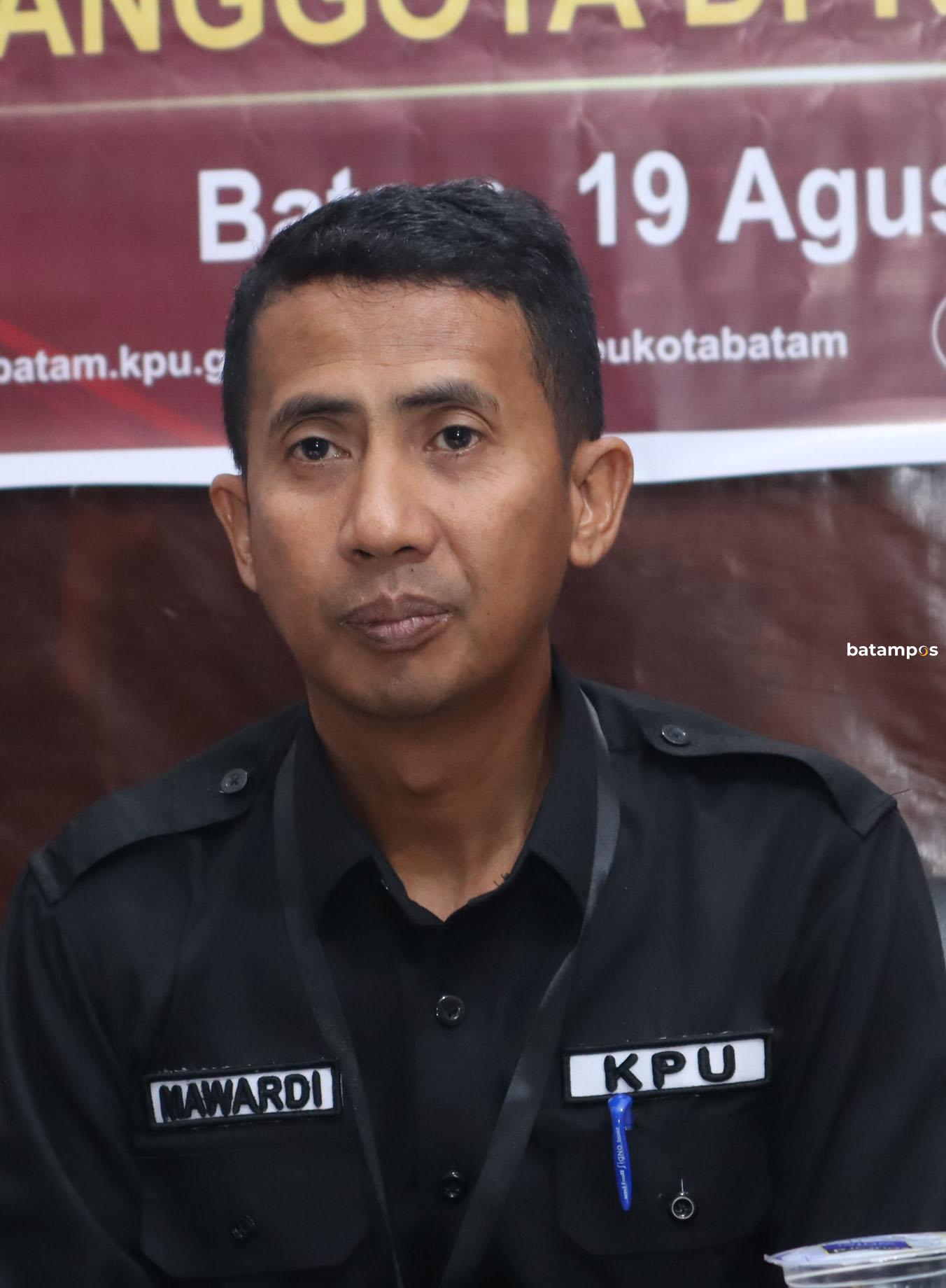 Ketua KPU Batam Mawardi F Cecep Mulyana