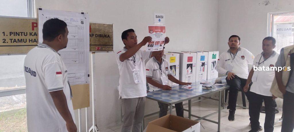 Rekapitulasi di Batam masih 9,8 persen. 